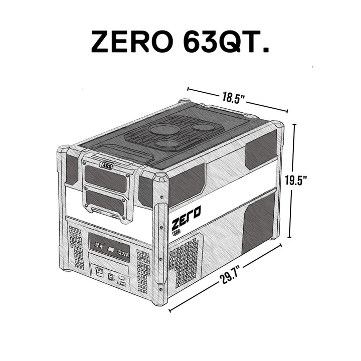 ARB 4X4 Zero Fridge-Freeze | Single Zone