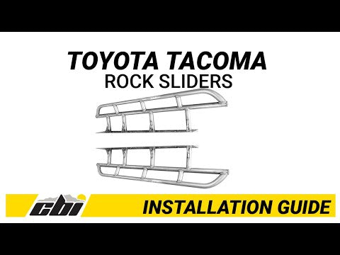 CBI Overland Bolt-On Rock Sliders - 3rd Gen Toyota Tacoma | 2016-2023 / Short Bed