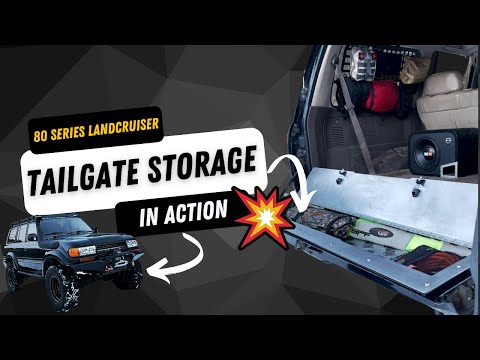 BULLET PROOF FABRICATING Tailgate Storage - 80 Series Landcruiser